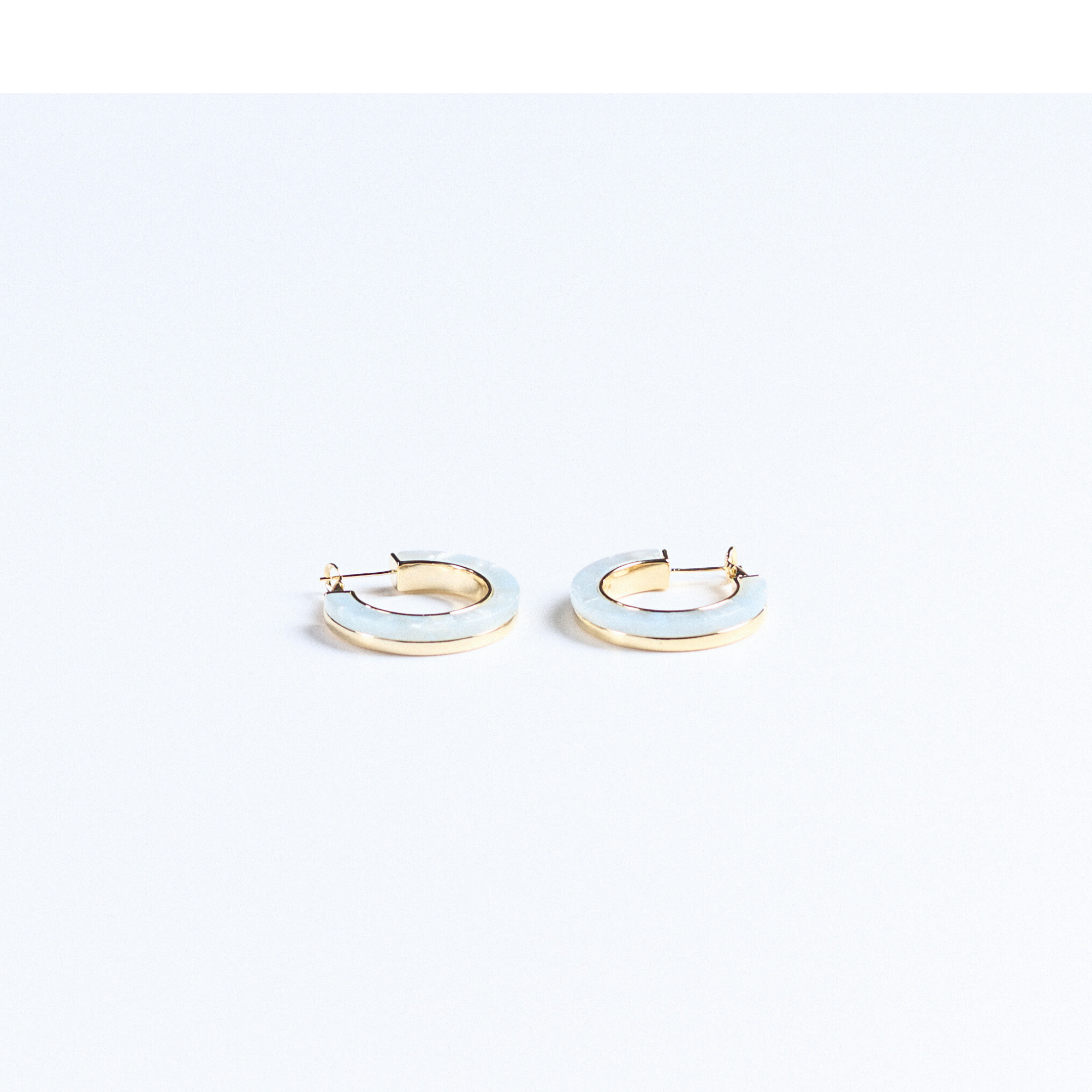 Eleanor Marble Hoops