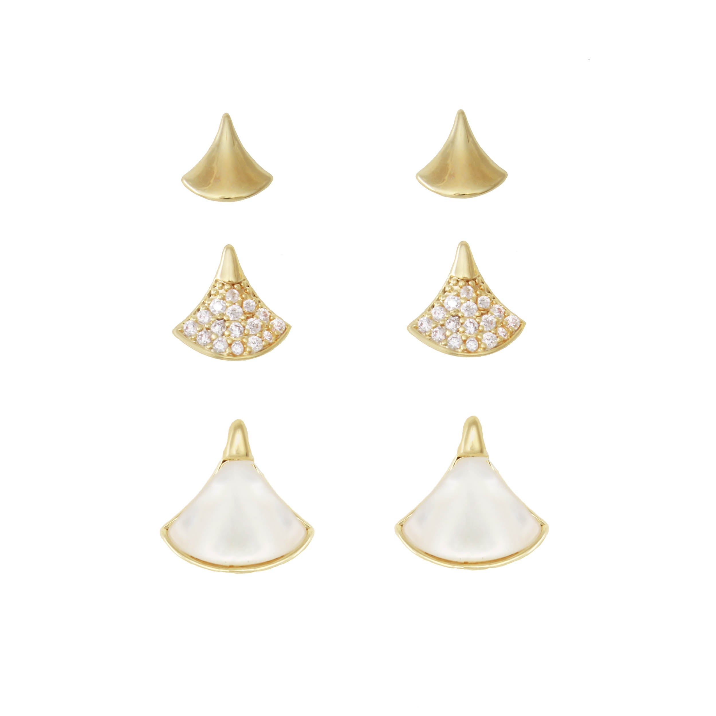 Three-in-One Statement Earrings