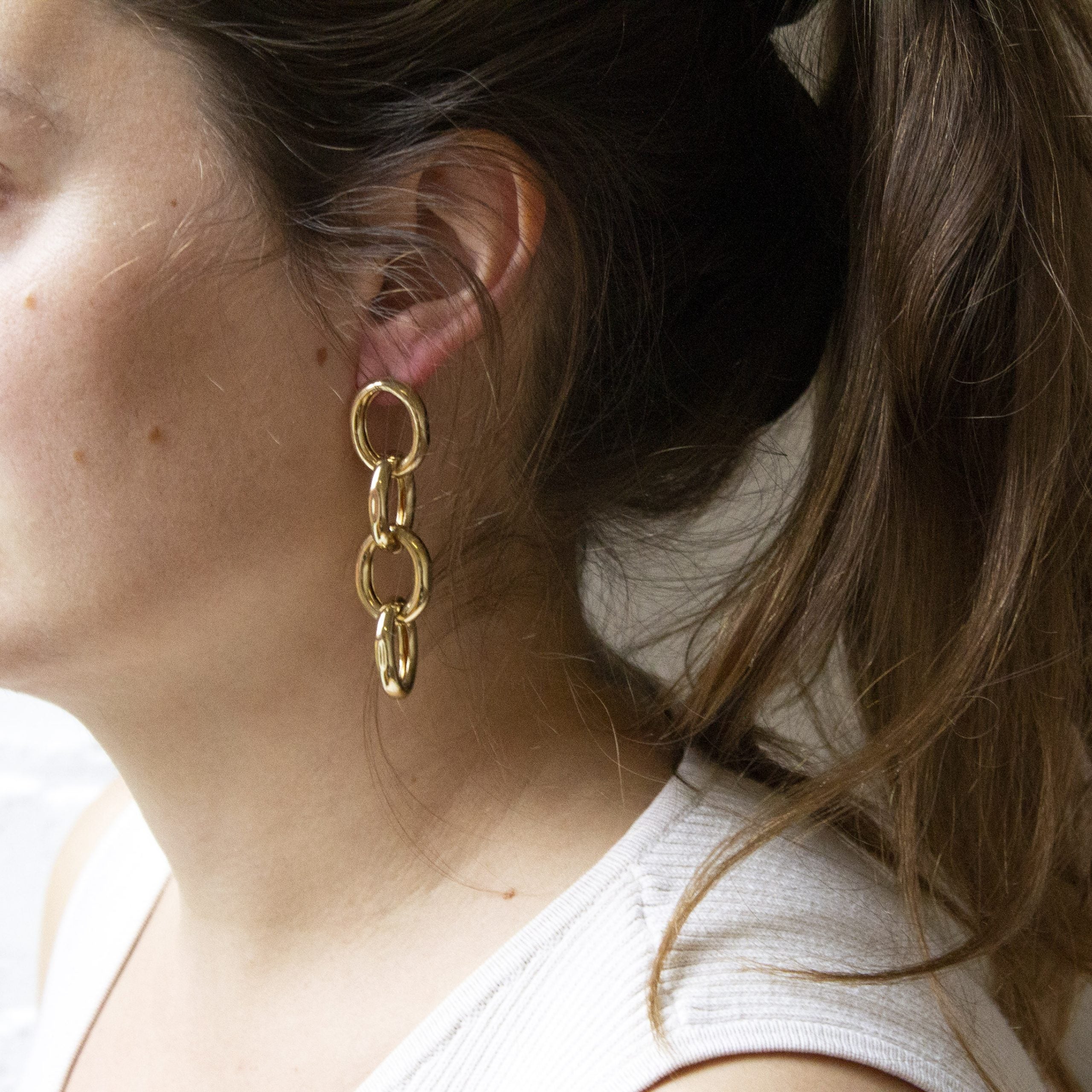 Luxe Chain Link Drop Earrings