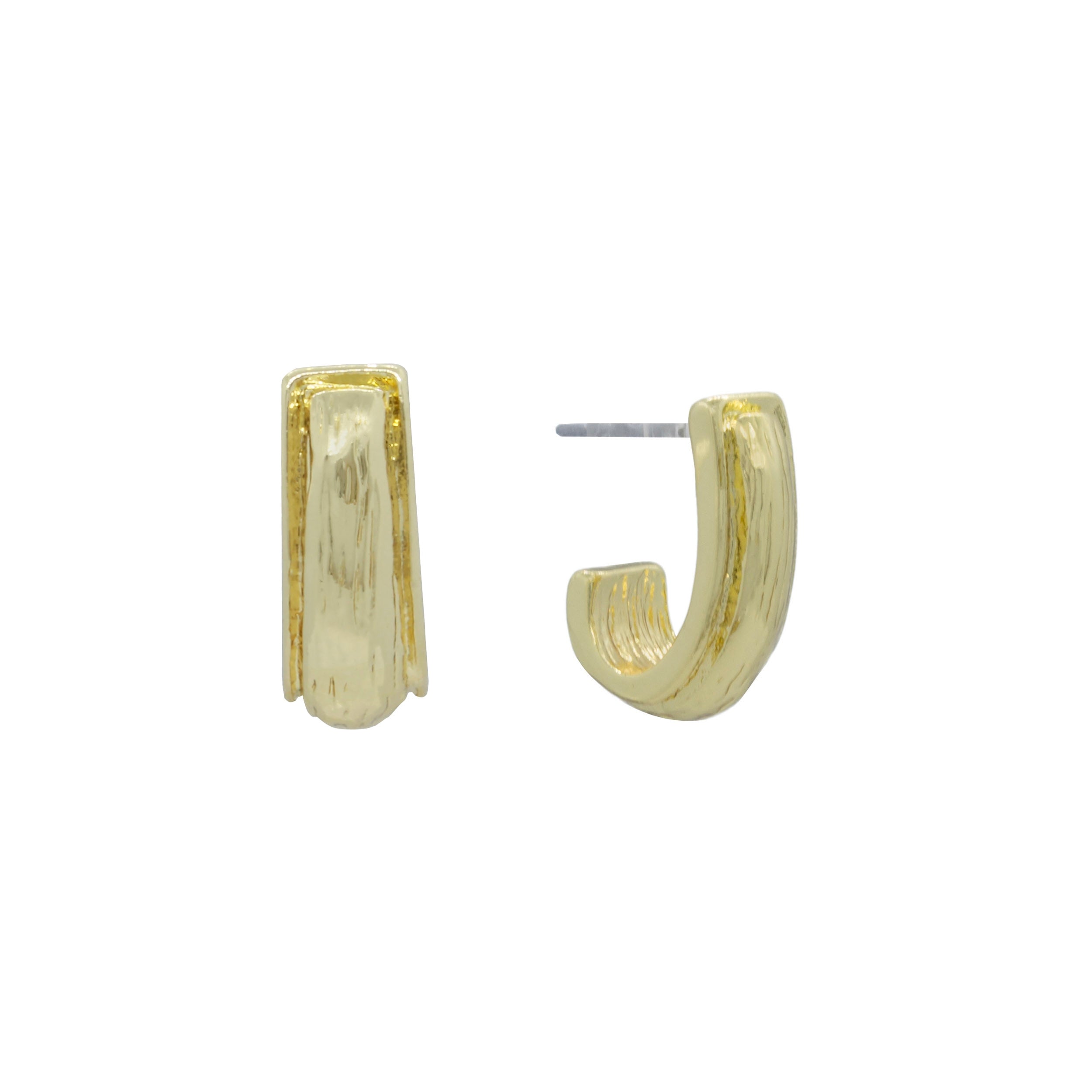 Sculptural Half-Hoop Earrings