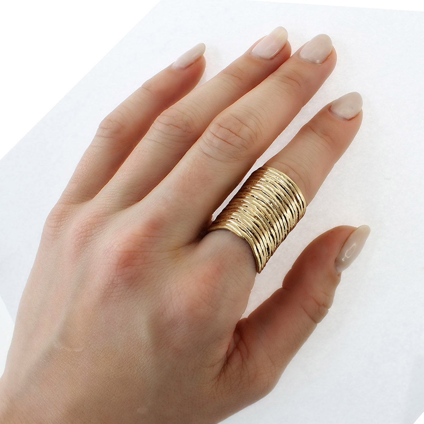 Rippled Band Ring