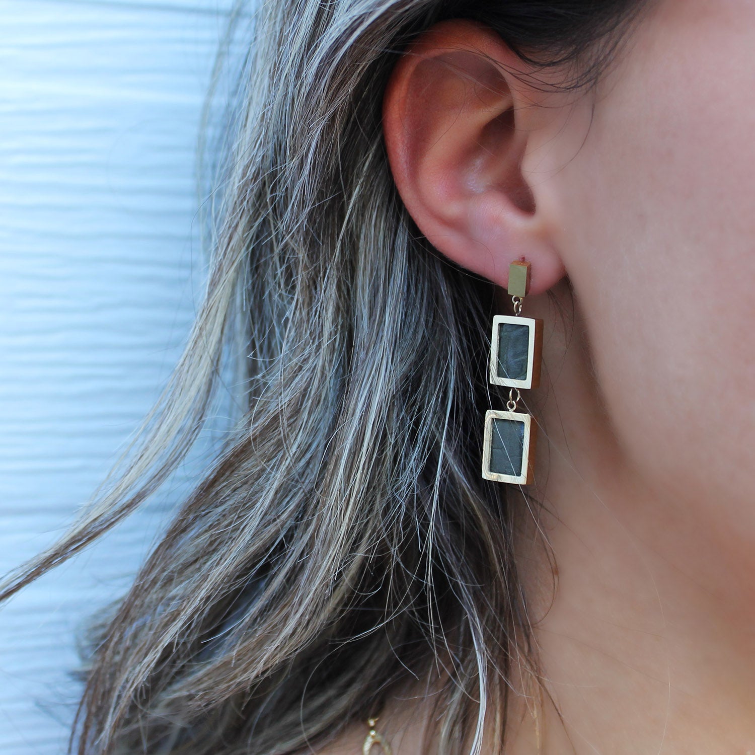 Modern Rectangle Earrings