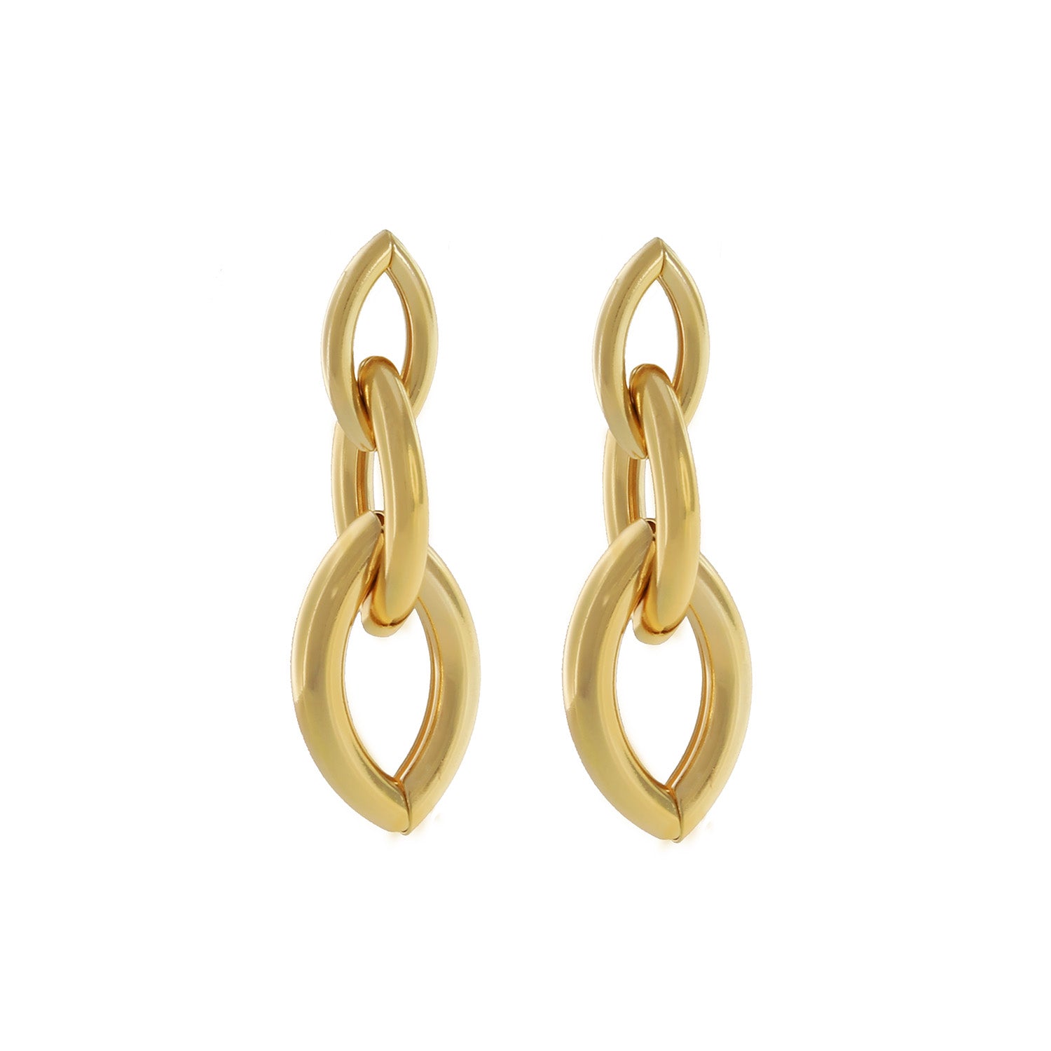 Statement Chain Link Drop Earrings