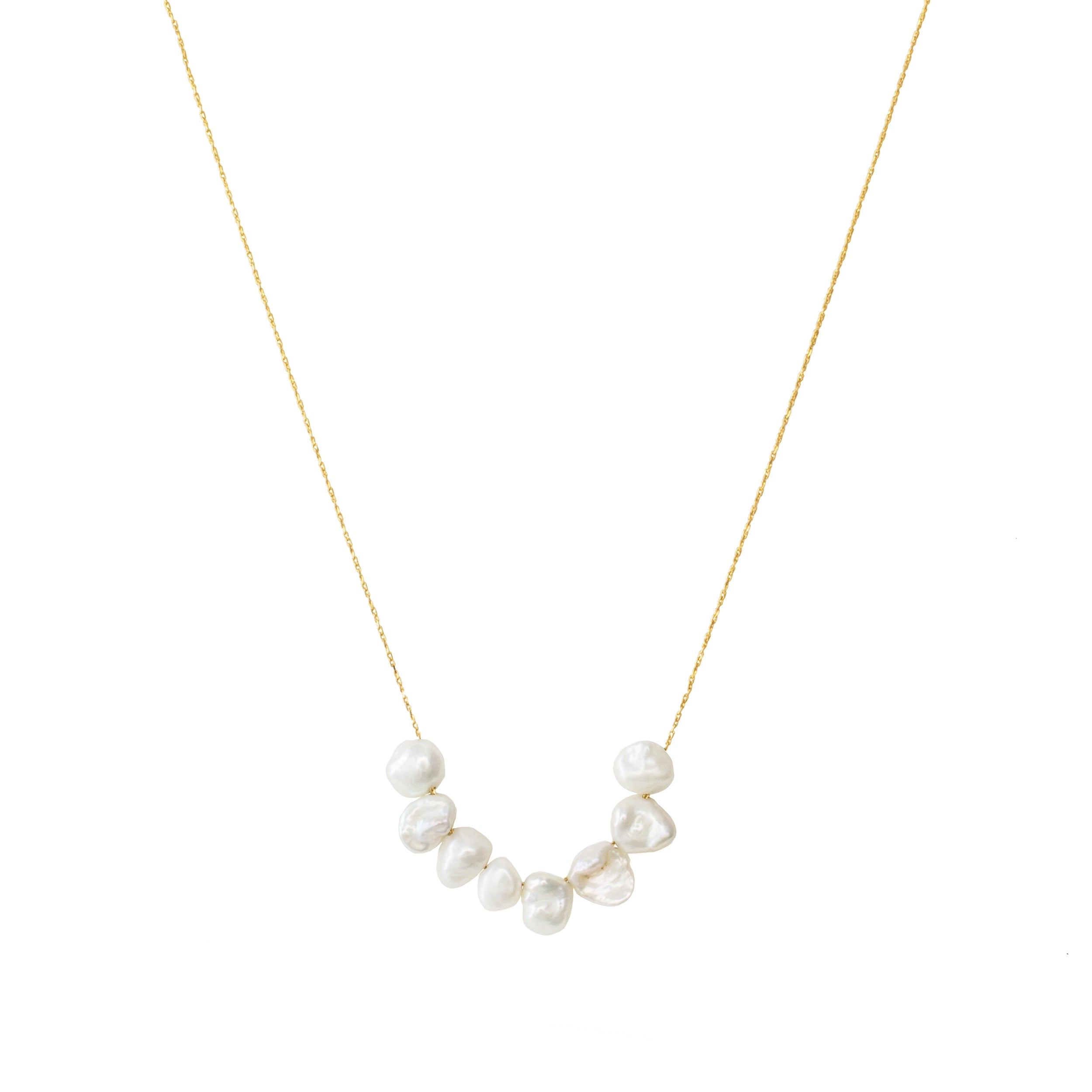 Pearl Cluster Necklace