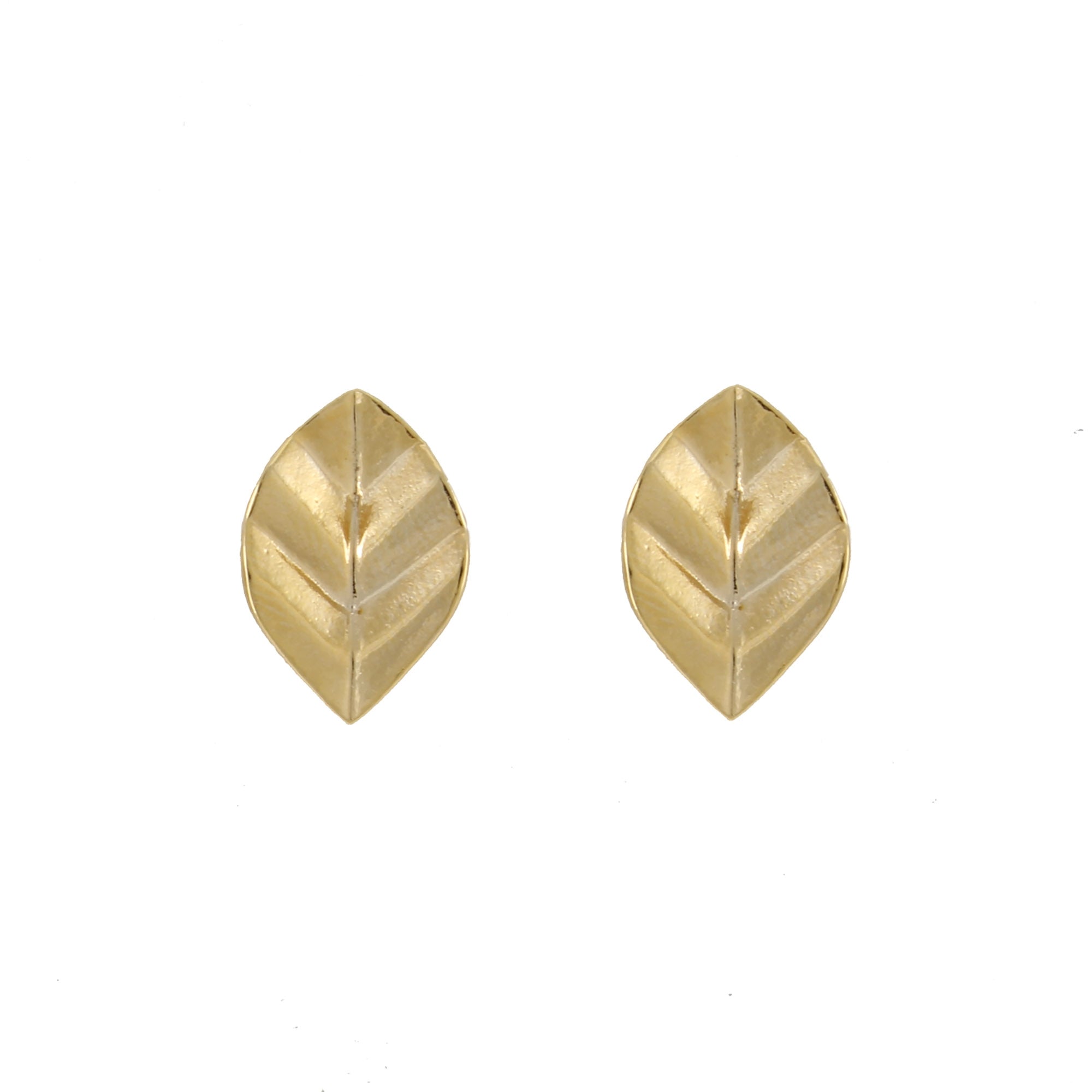 Delicate Leaf Stud Earrings