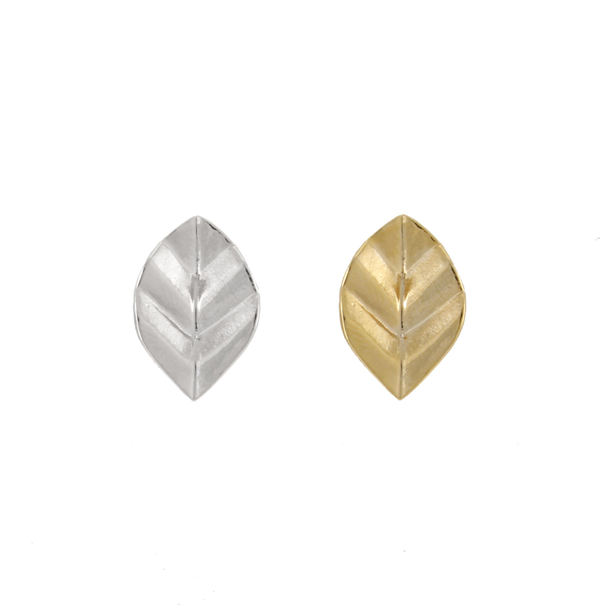 Delicate Leaf Stud Earrings