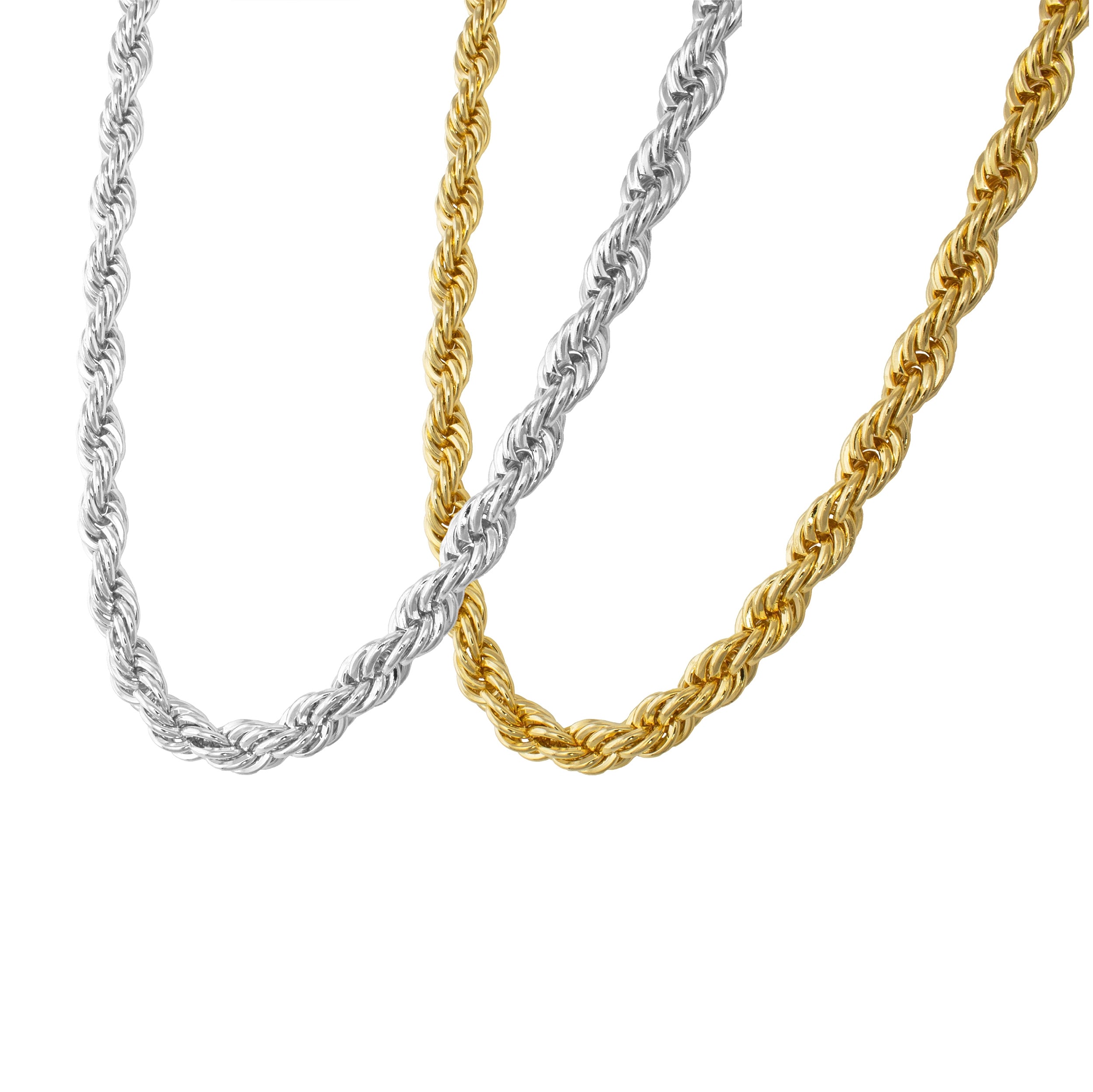 Chunky rope chain necklace