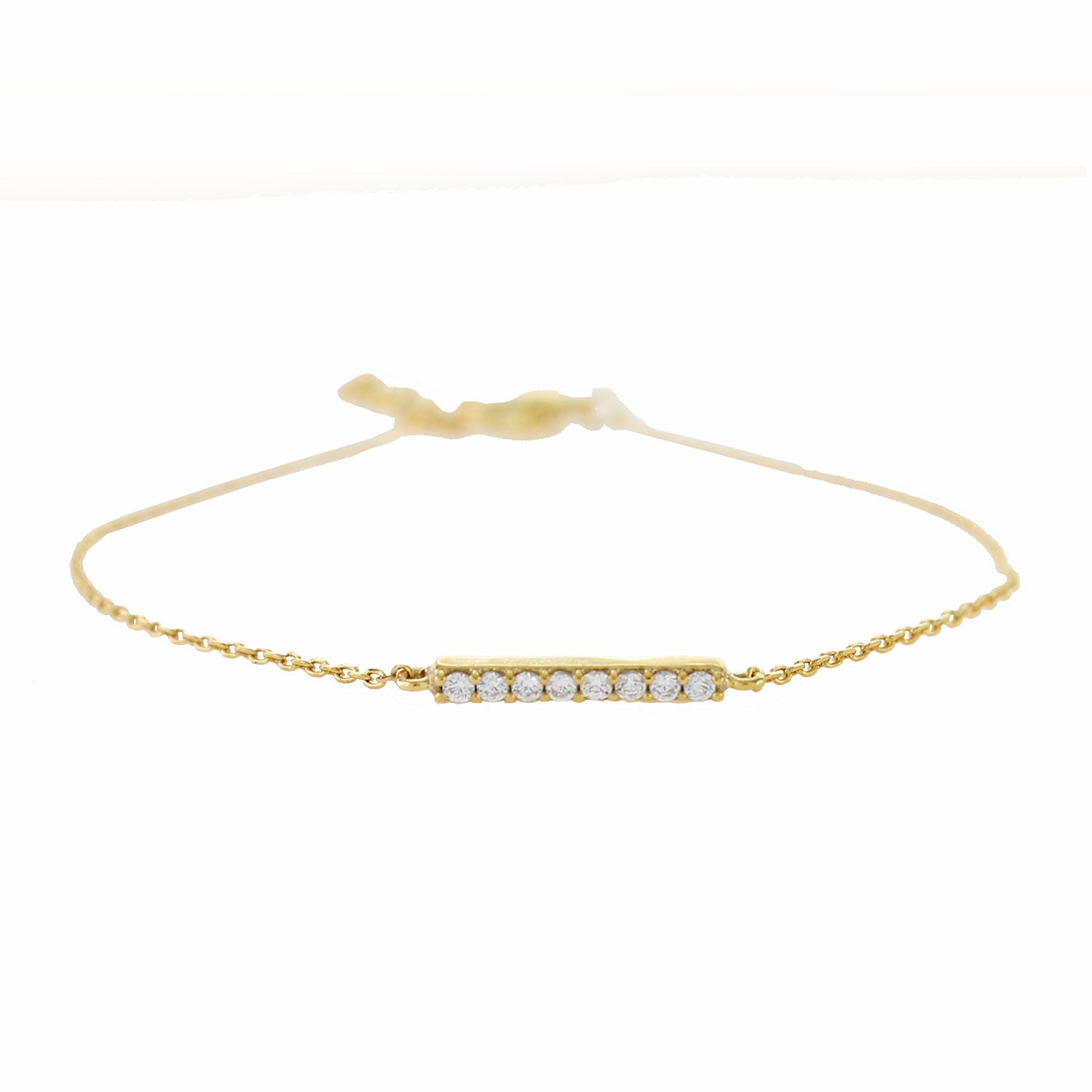 Bar Bracelet with CZ