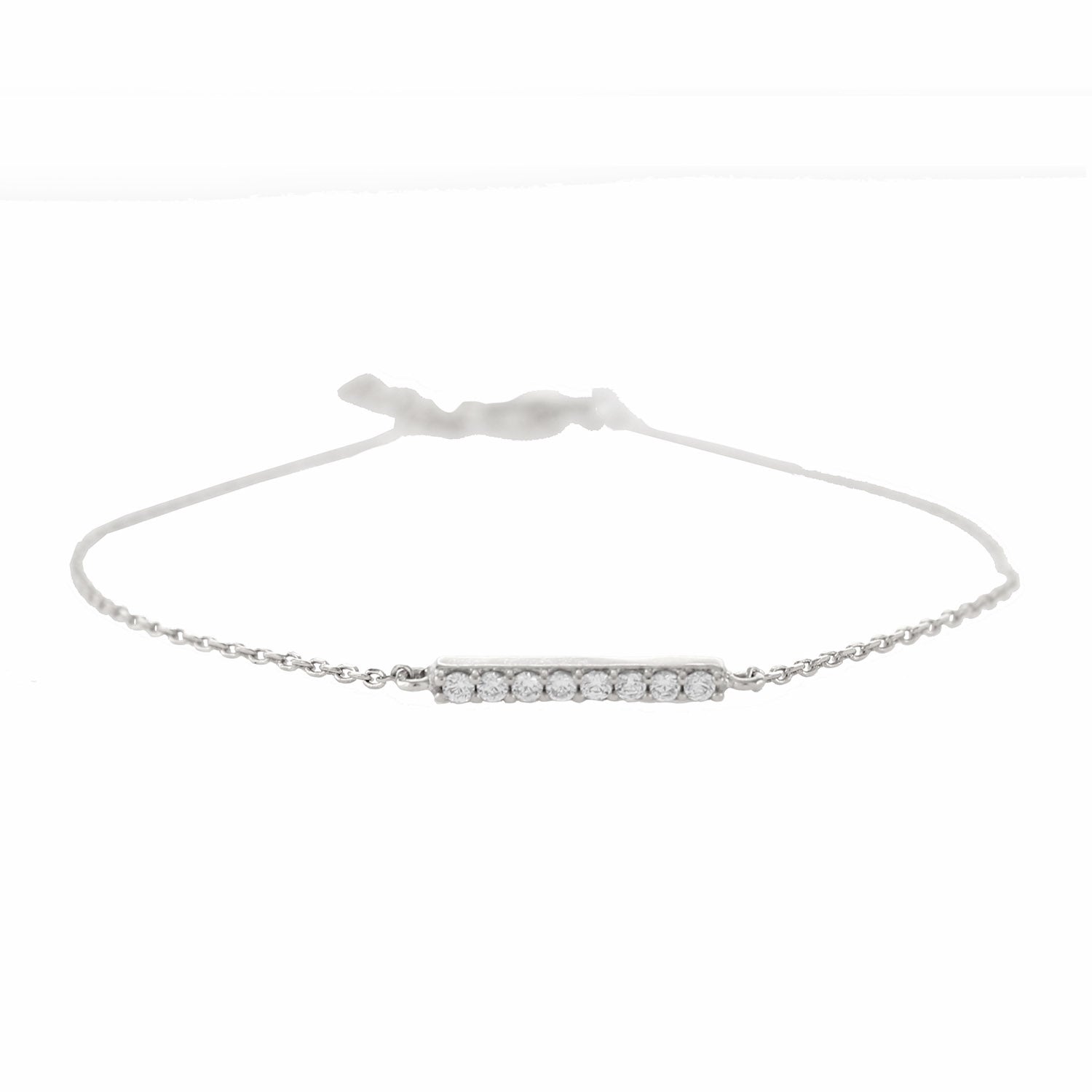 Bar Bracelet with CZ