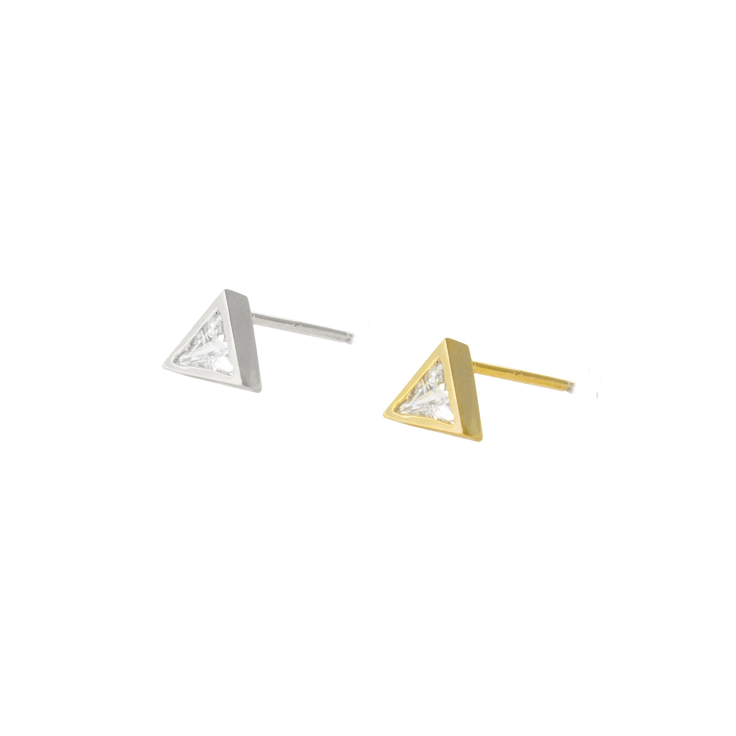 Minimalist Triangle Studs