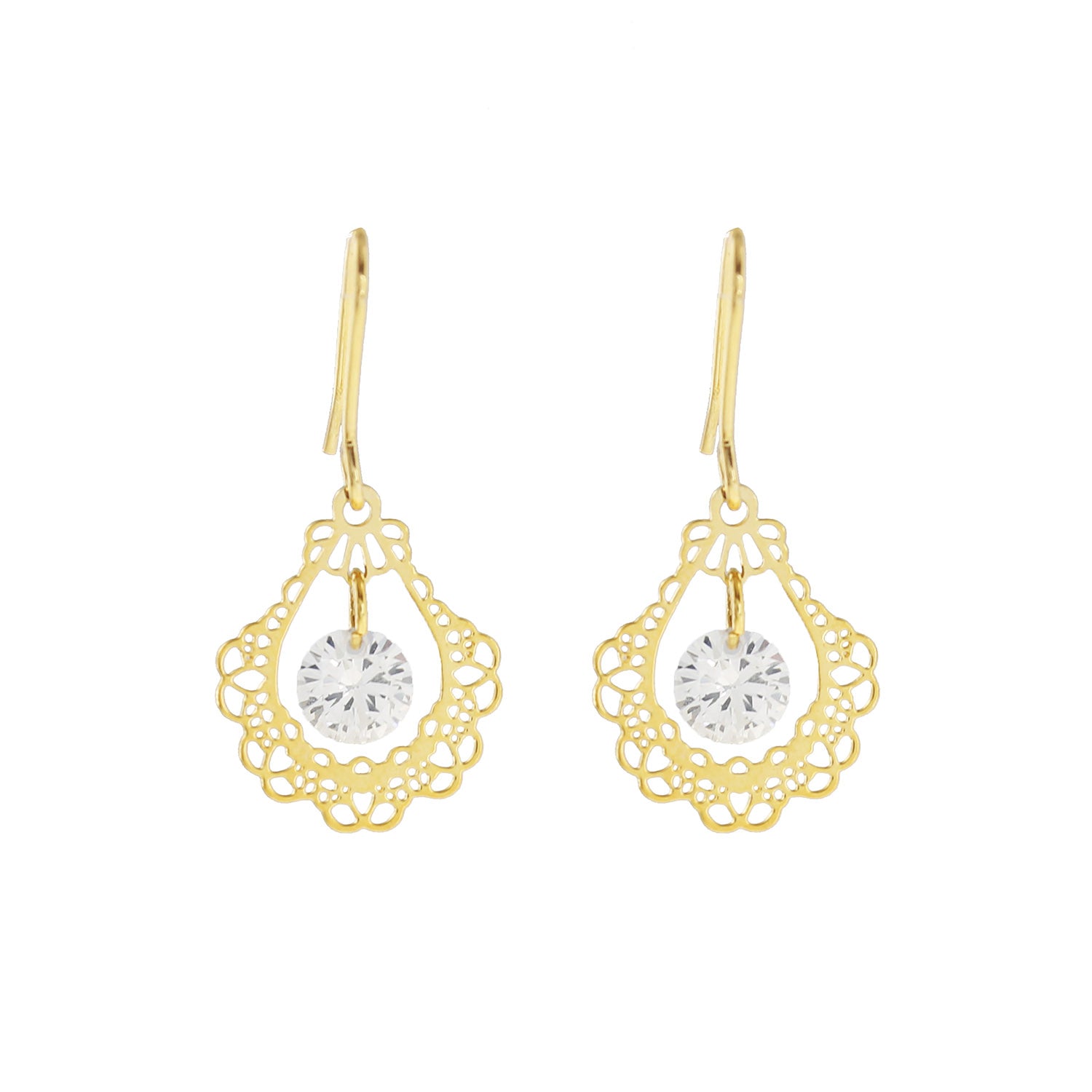 Delicate Lace Drop Earrings