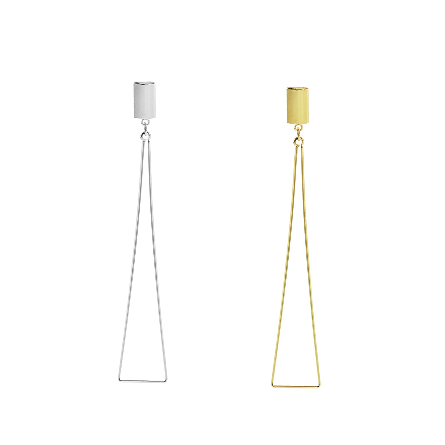 Minimalist Geometric Drop Earrings