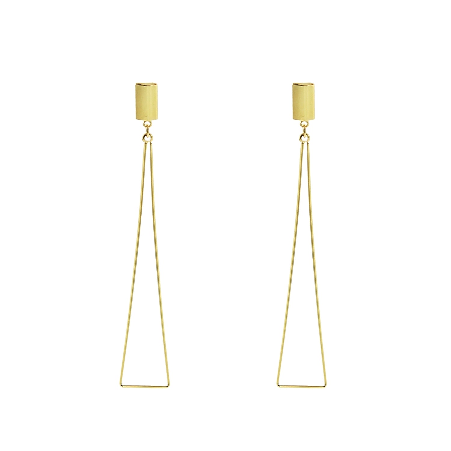 Minimalist Geometric Drop Earrings