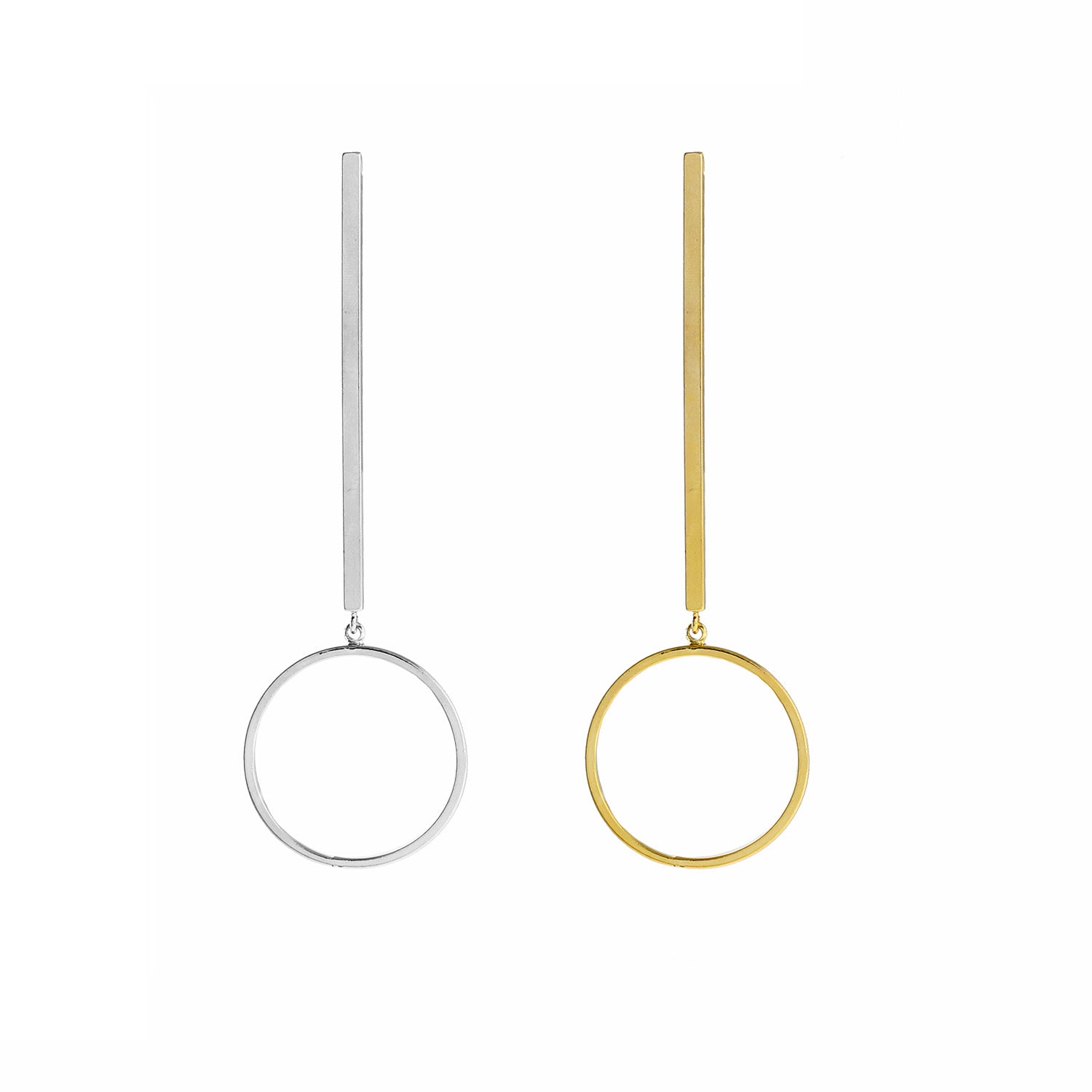 Minimalist Bar Drop Earrings