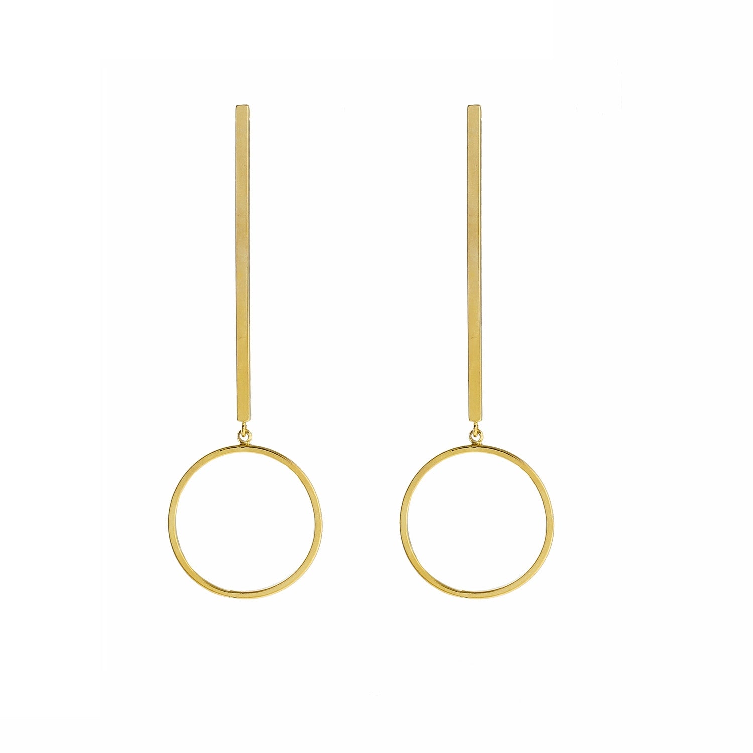 Minimalist Bar Drop Earrings